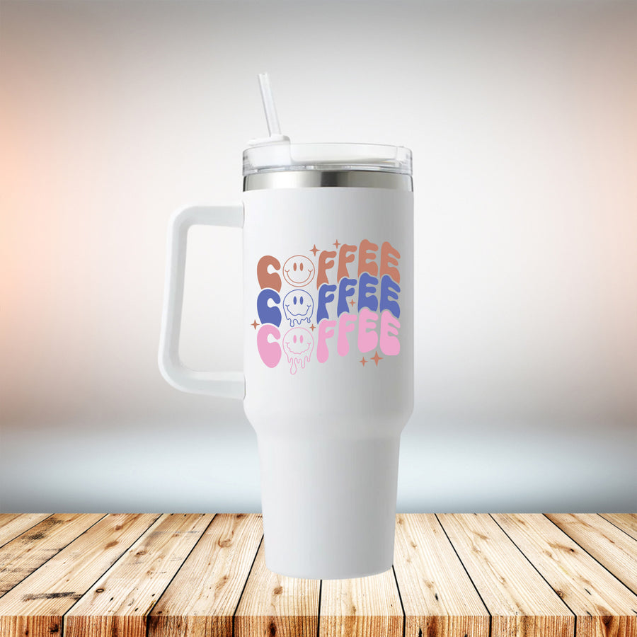 Retro Coffee 40oz Travel Mug