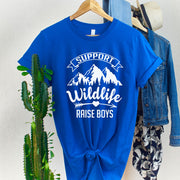 Support Wildlife Raise Boys T-shirt