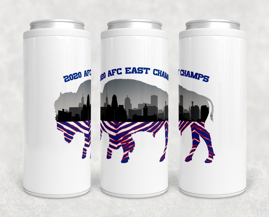 Buffalo AFC Champs Skinny Can Cooler - Bills