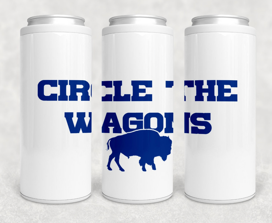 Circle The Wagons Skinny Can Cooler