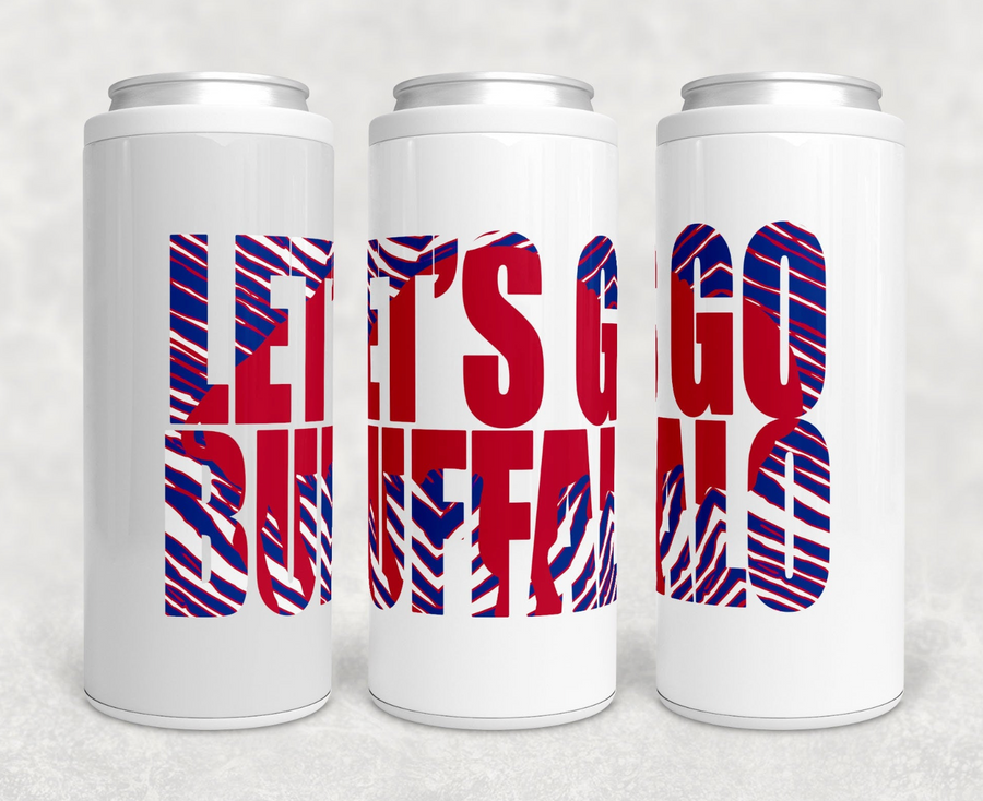 Let's Go Buffalo Zuba Skinny Can Cooler