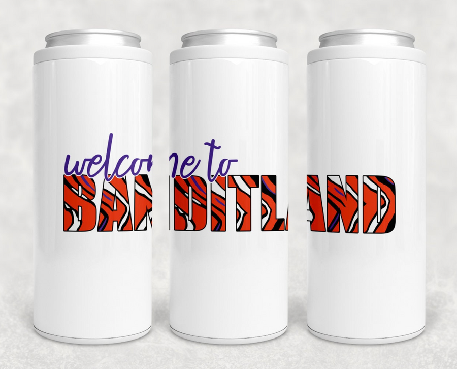 Welcome to Banditland Skinny Can Cooler