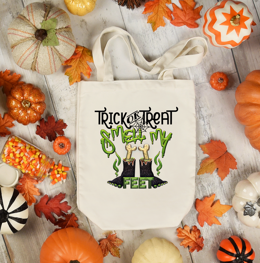 Trick or Treat Smell My Feet Tote Bag