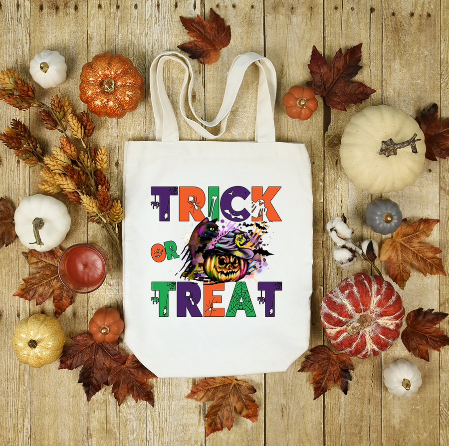 Scary Trick or Treat Tote Bag