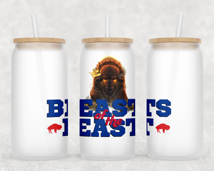 Beasts Of The East Glass Can Tumbler