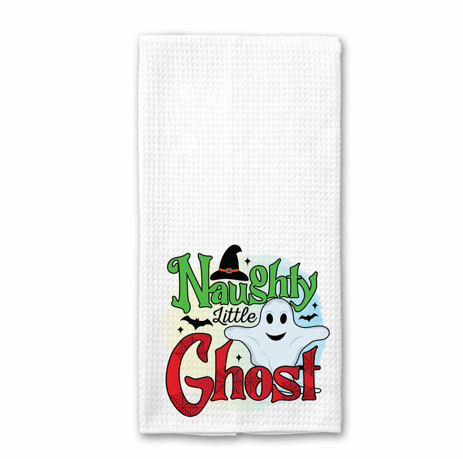 Naughty Little Ghost Kitchen Towel