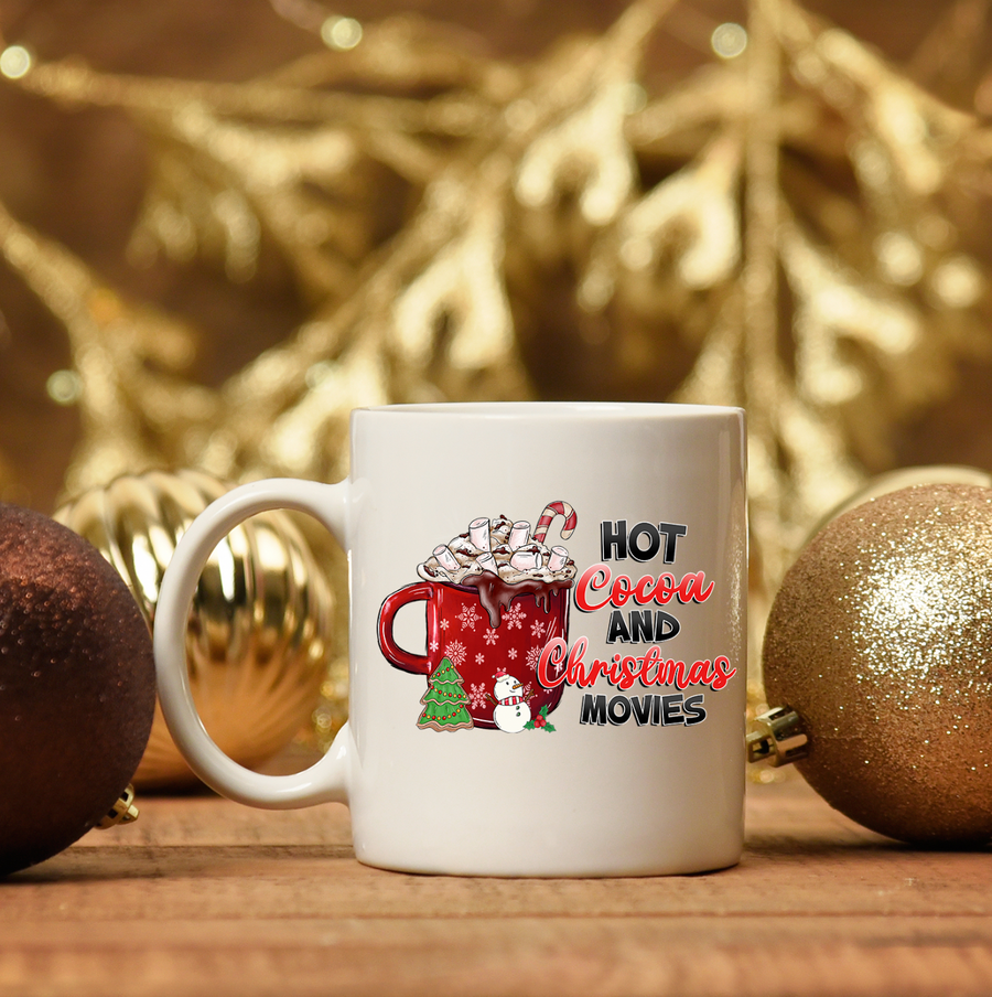 Hot Cocoa and Christmas Movies 15oz Mug