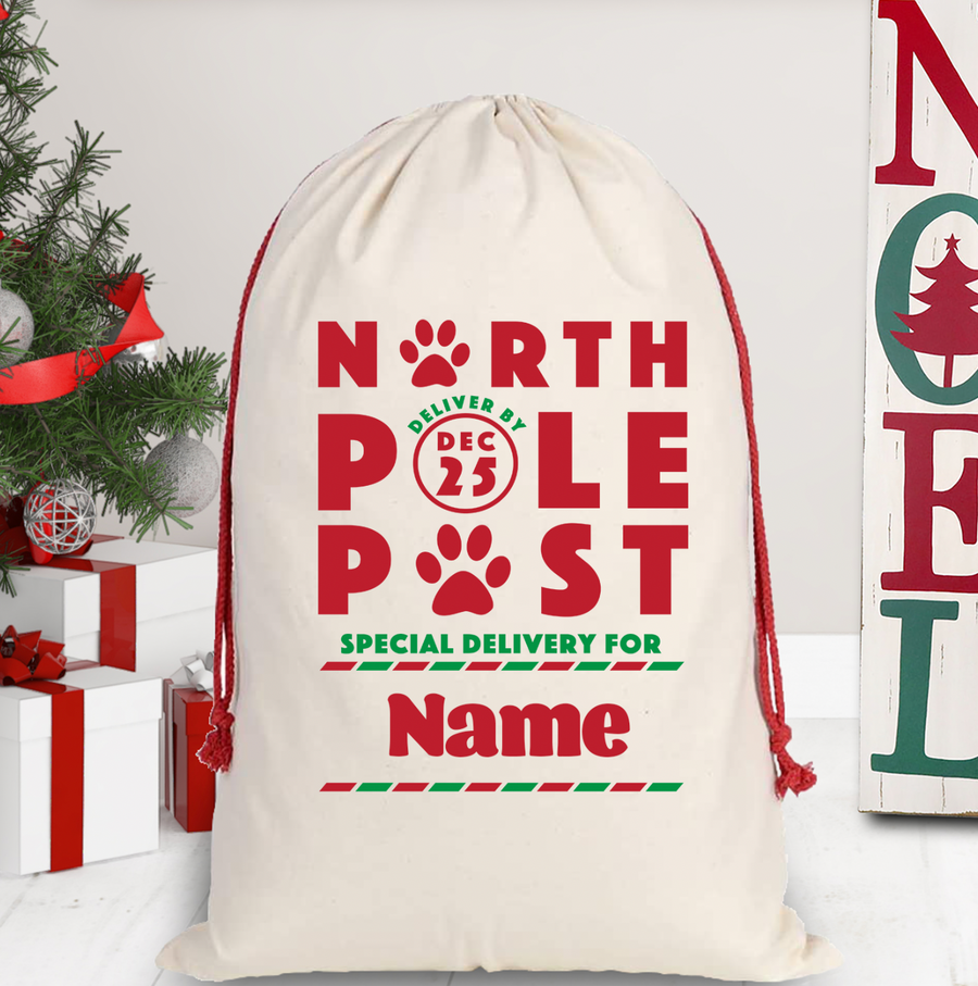 Pet North Pole Post Santa Sack