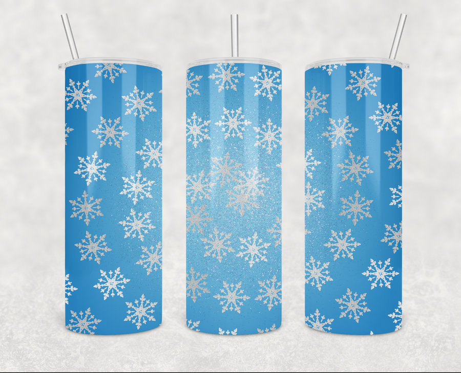 Snow Flake 20oz Skinny Tumbler