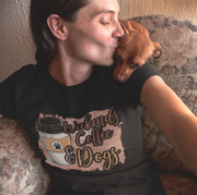 Weekends Coffee and Dogs Unisex T-shirt