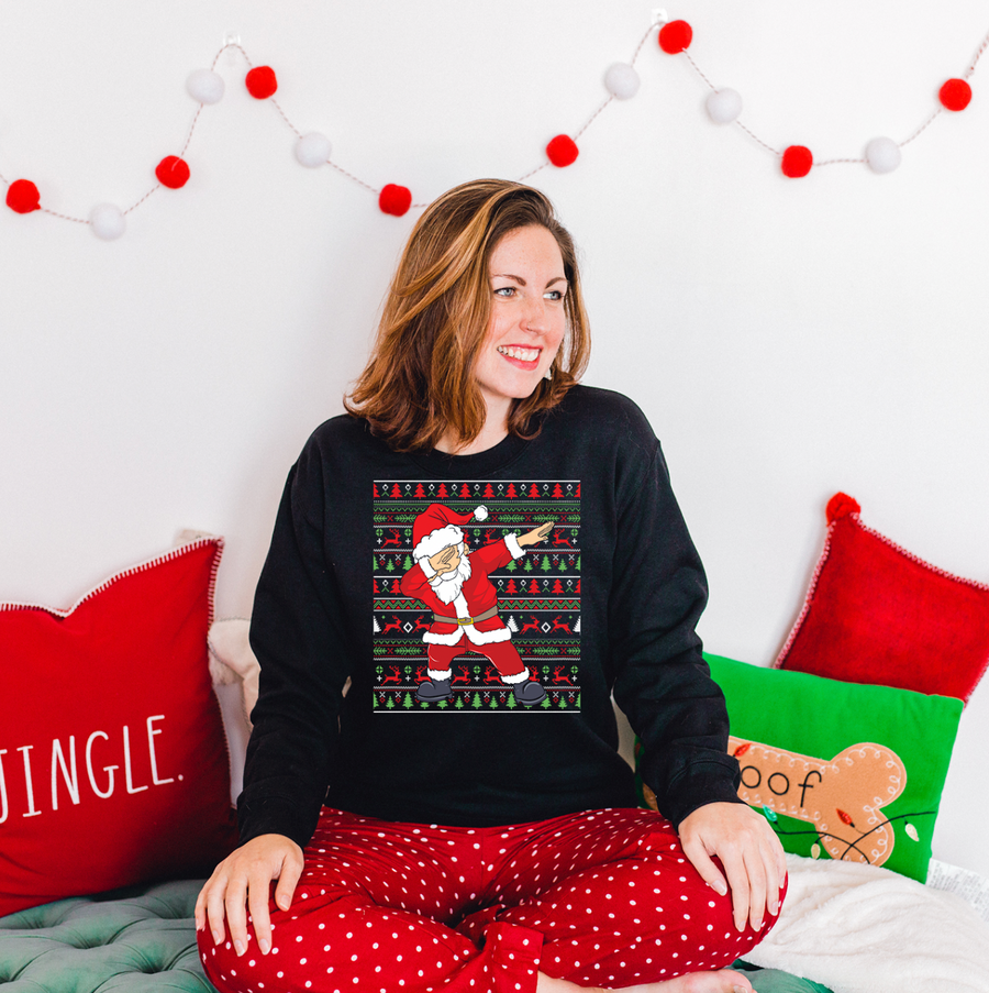 Dabbing Santa Ugly Sweatshirt