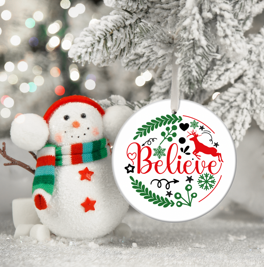 Believe - Holiday Ornament
