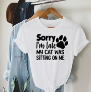 Sorry I'm Late Cat Unisex T-shirt