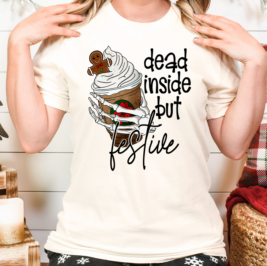 Dead Inside But Festive Unisex T-shirt