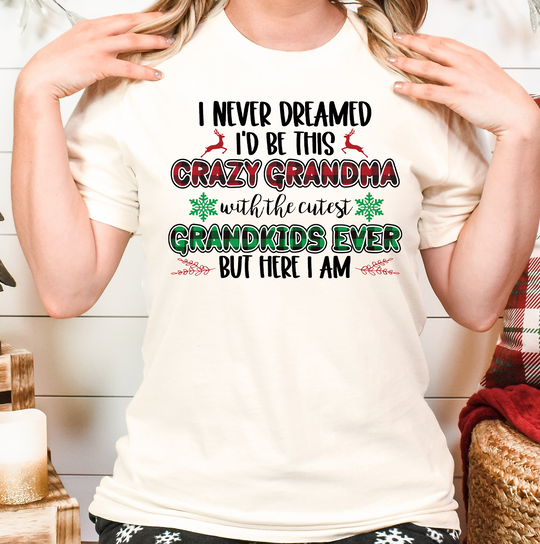 Crazy Grandma Christmas Unisex T-shirt