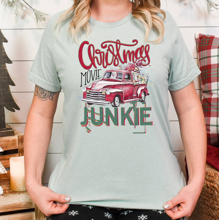 Christmas Movie Junkie Unisex T-shirt