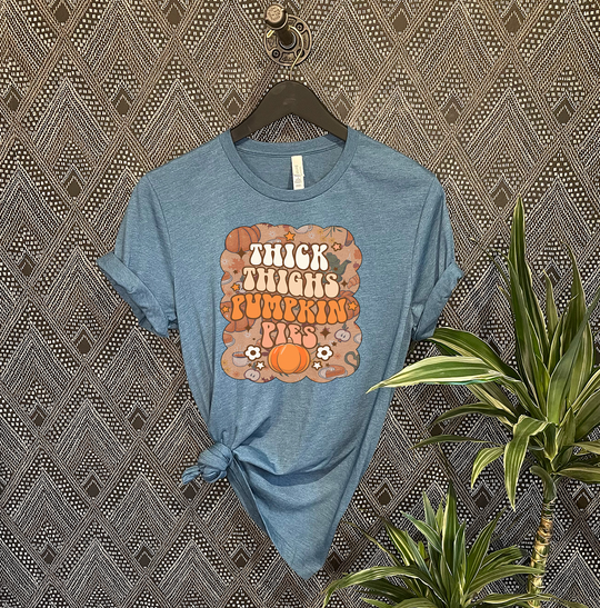 Thick Thighs Pumpkin Pies Unisex T-shirt
