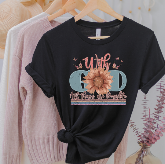 With God Anything is Possible Unisex T-shirt