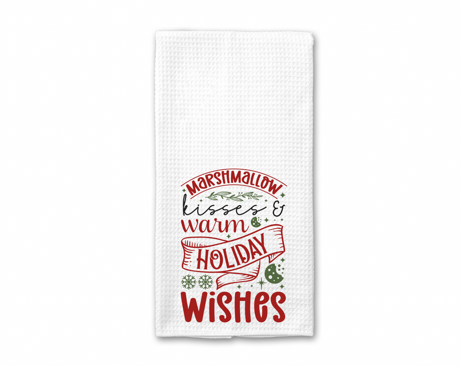 Marshmallow Kisses Kitchen Towel