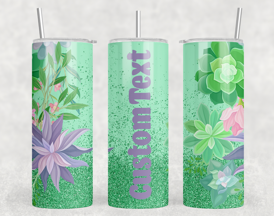 Custom Tropical 20oz Skinny Tumbler