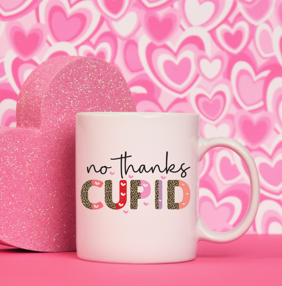 No Thanks Cupid 15oz Ceramic Mug
