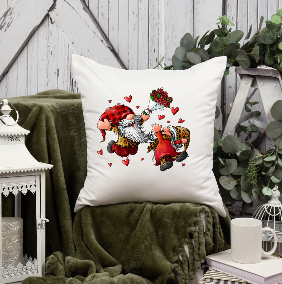 Valentine Gnomes Pillow Case