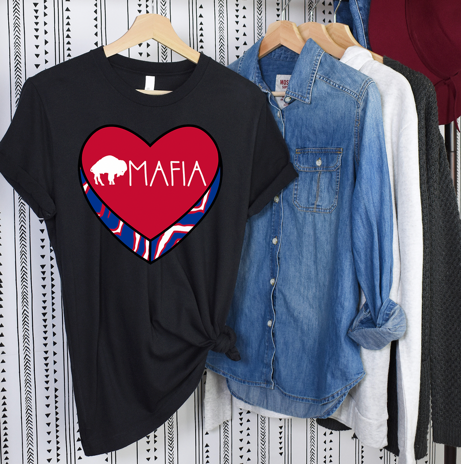 Buffalo Mafia Heart Unisex T-shirt