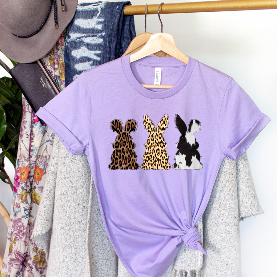 Leopard  Easter Bunnies Unisex T-shirt
