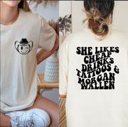 She's a 10 Country Girl - Left Pocket and Back Print- Unisex T-shirt