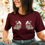 Skeleton Hands Christmas Coffee Unisex T-shirt