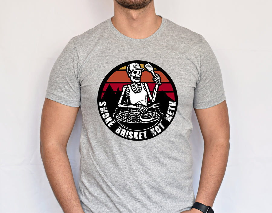 Smoke Brisket - Red Unisex T-shirt