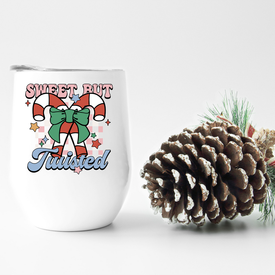 Sweet But Twisted Christmas Wine Tumbler