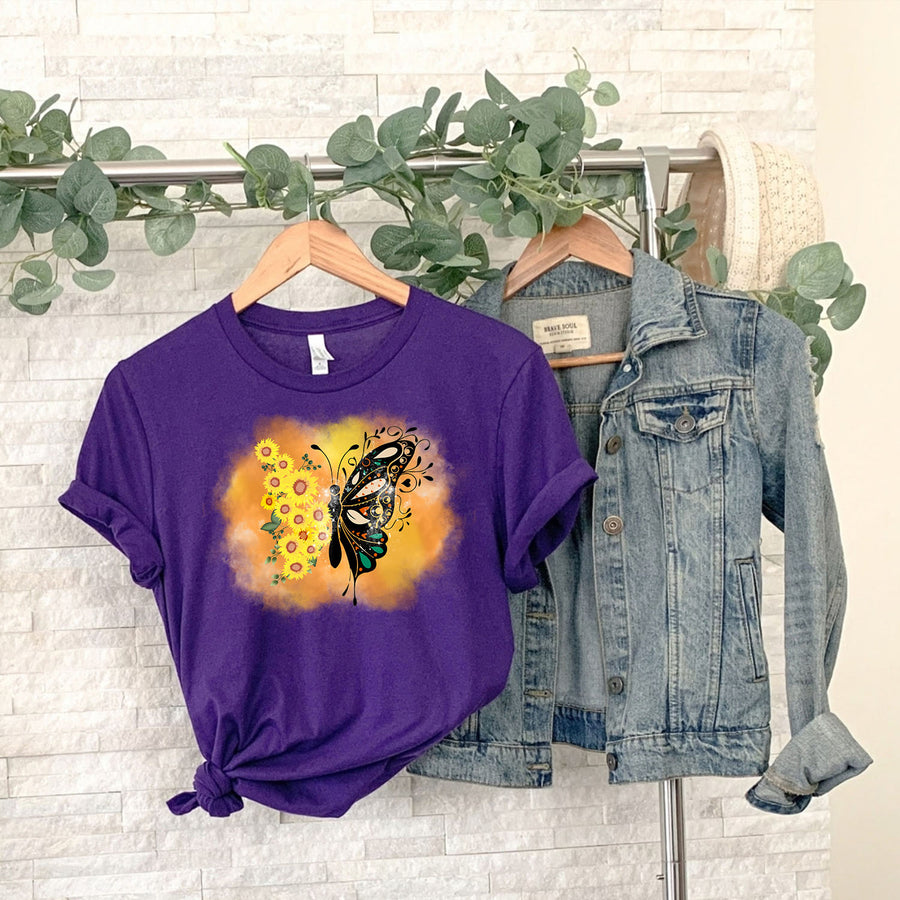 Sunflower Butterfly Unisex T-shirt
