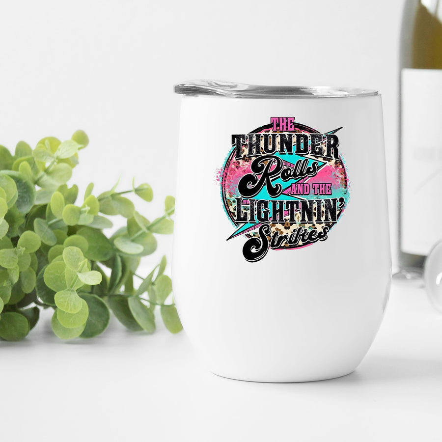 Thunder Rolls Wine Tumbler