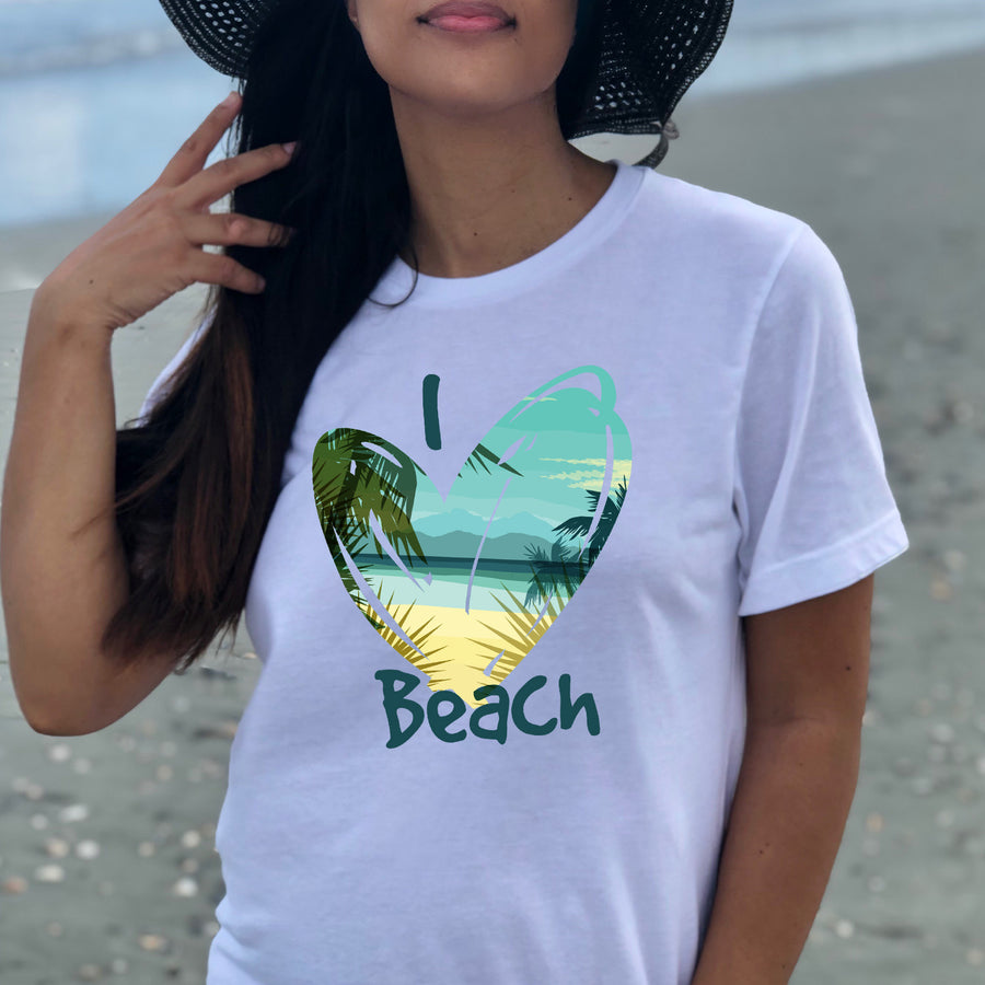 I love beach T-shirt