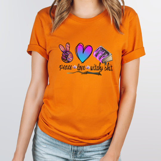 Peace Love Witchy Shit Unisex T-shirt