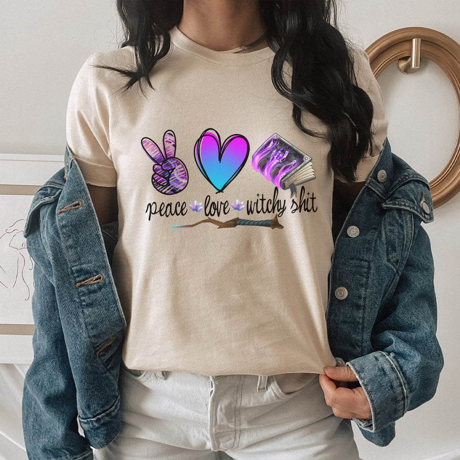Peace Love Witchy Shit Unisex T-shirt