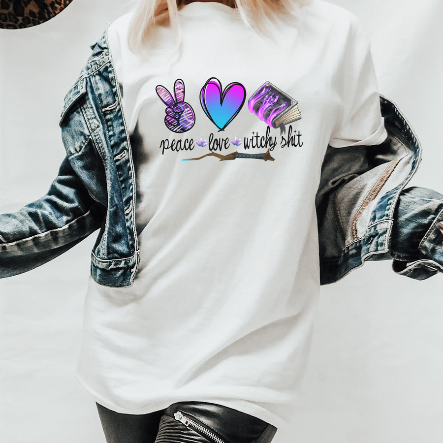 Peace Love Witchy Shit Unisex T-shirt