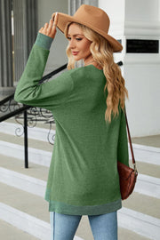 V-Neck Long Sleeve T-Shirt