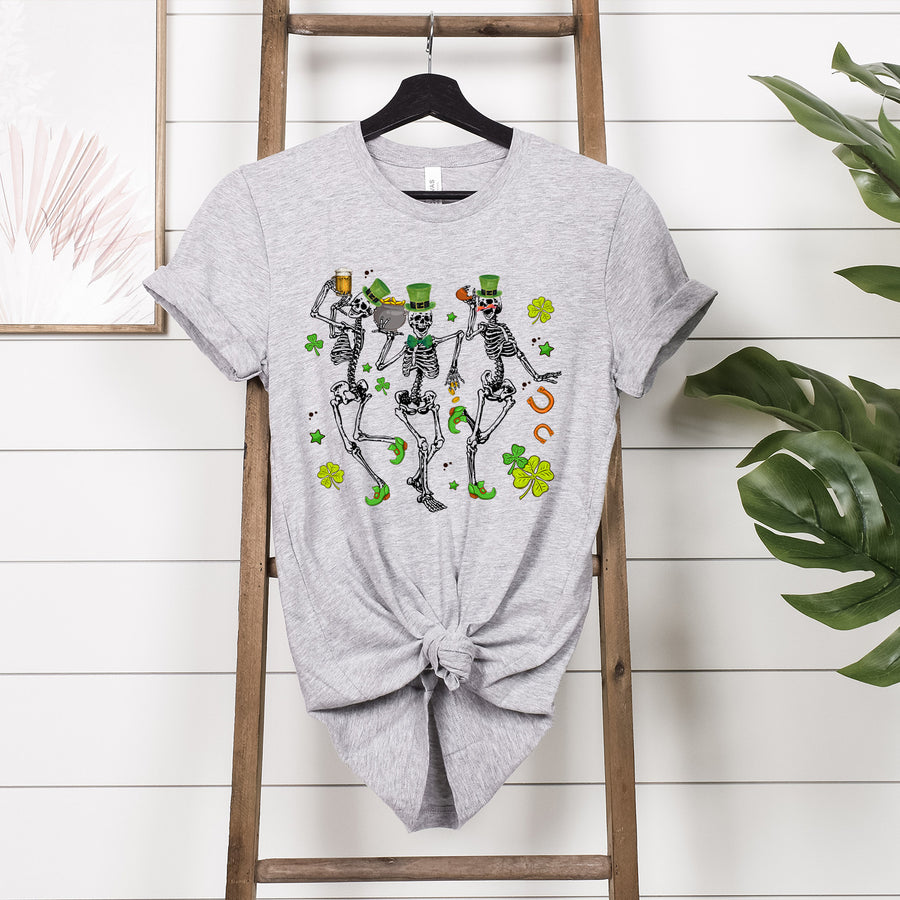 St. Patricks Day Skeleton Unisex T-shirt
