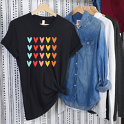 Rainbow Hearts Unisex T-shirt