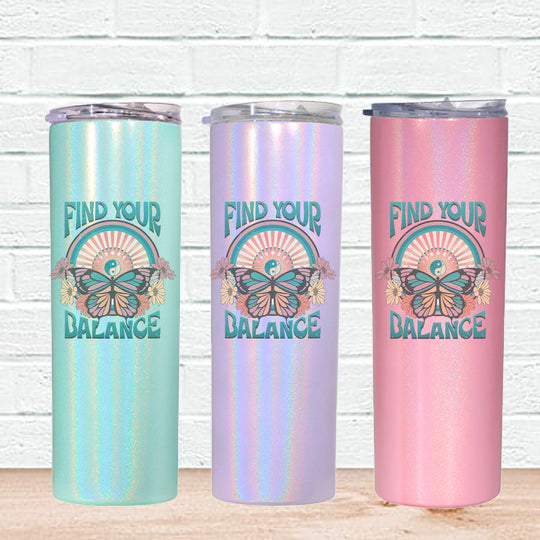 Find Your Balance Skinny Tumbler