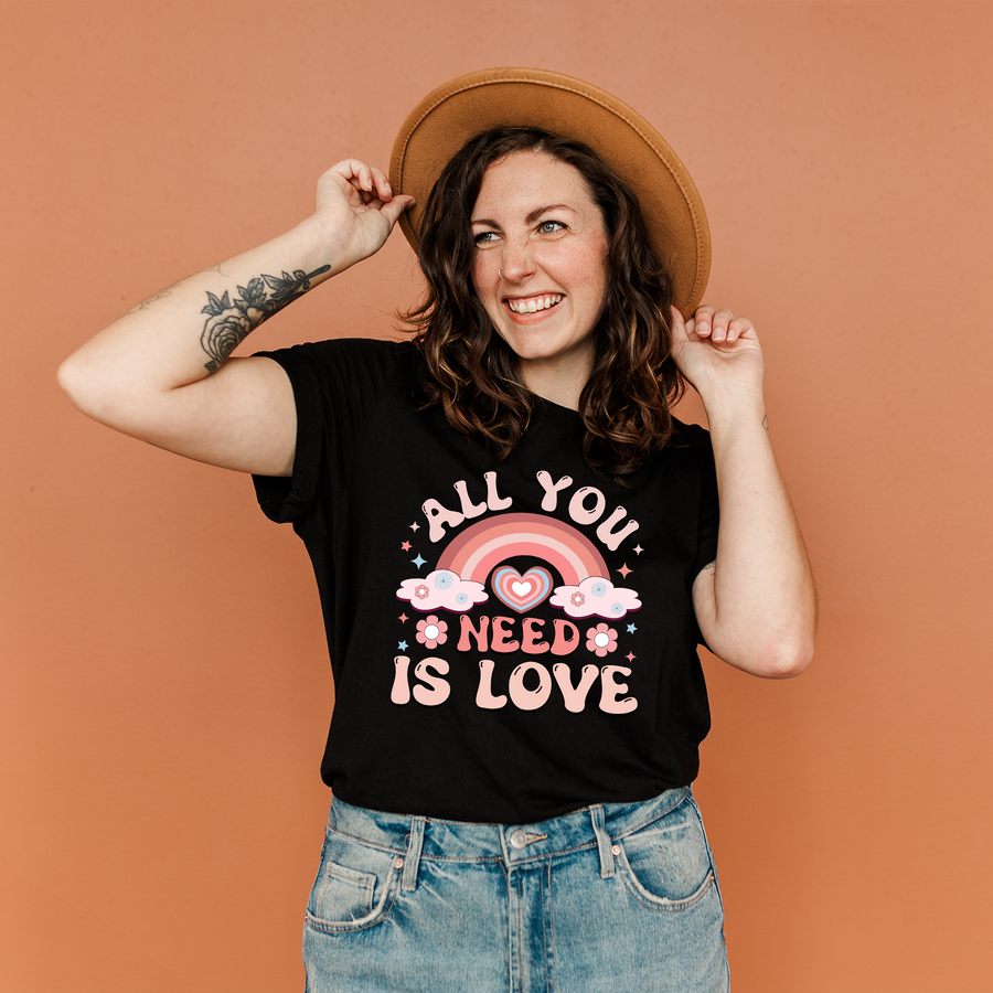 All You Need is Love Rainbow Unisex T-shirt