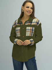 Plaid Dropped Shoulder Shirt