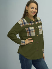 Plaid Dropped Shoulder Shirt