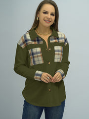 Plaid Dropped Shoulder Shirt