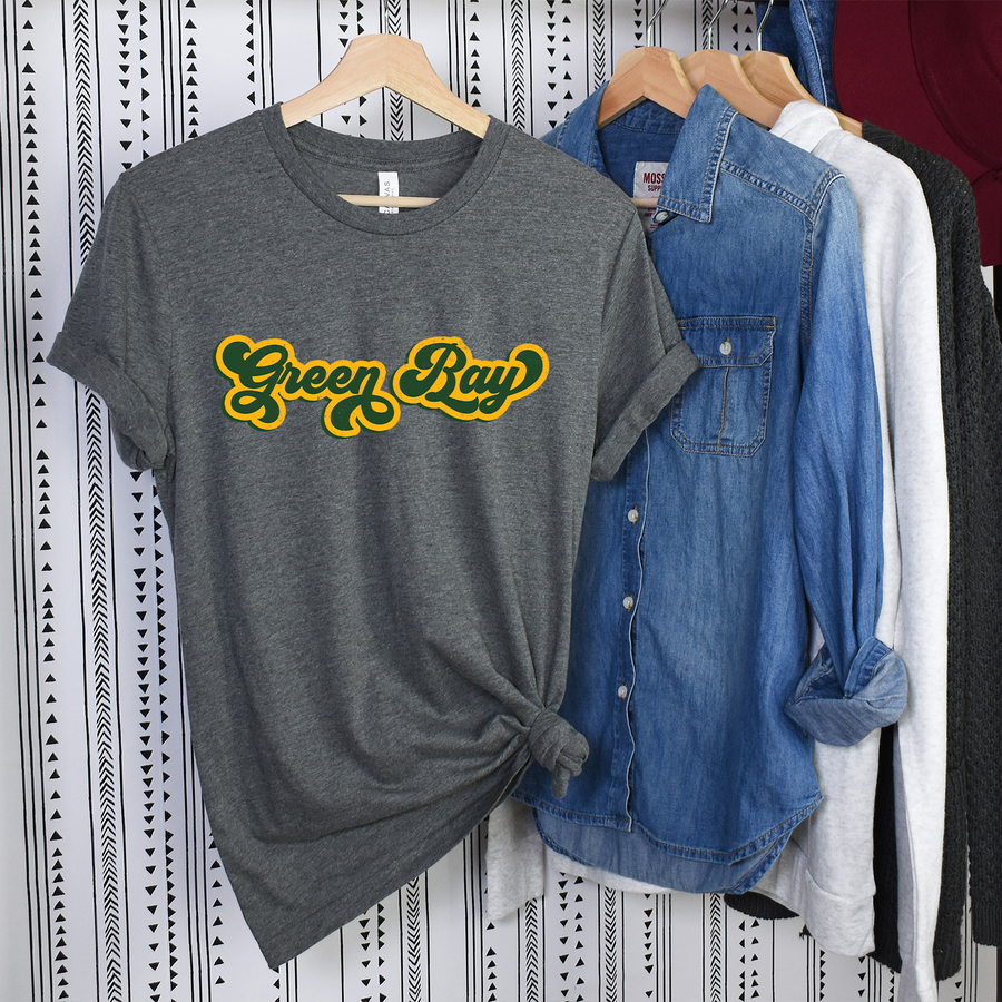 Retro Green Bay Distressed Unisex T-shirt