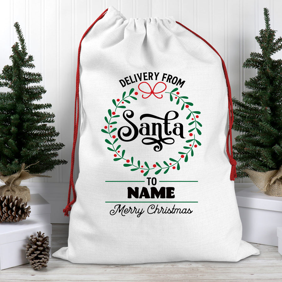 Santa Wreath Santa Sack