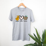 Peace Love Teacher Unisex T-shirt