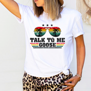 Talk To Me Goose Retro Palms Unisex T-shirt